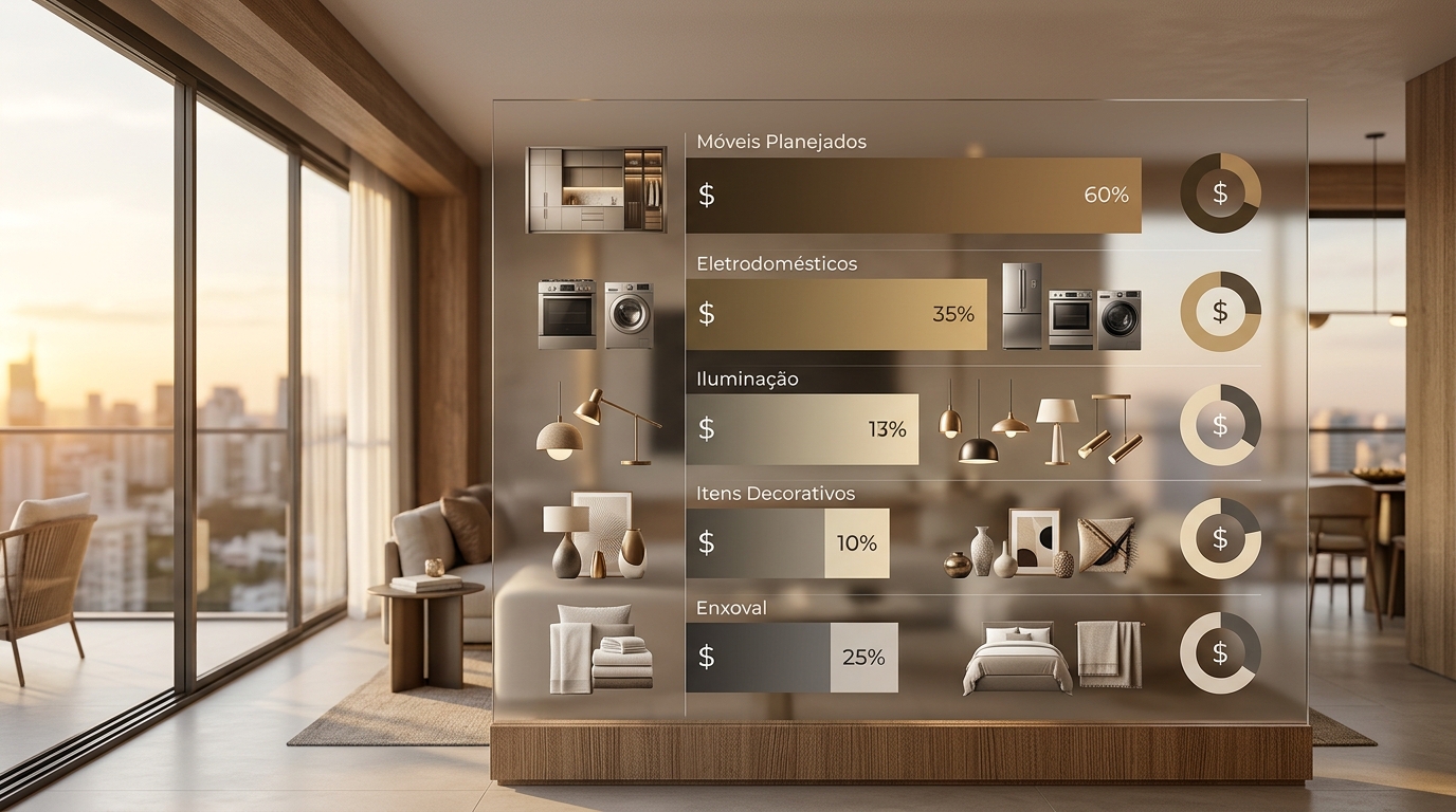mobiliar apartamento quanto custa custos infográfico